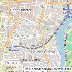 Map of Belfast, Co.AntrimN Ireland
