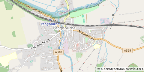 Map of Pangbourne, Berkshire