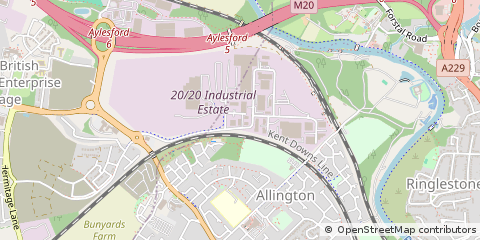 Map of Maidstone, Kent