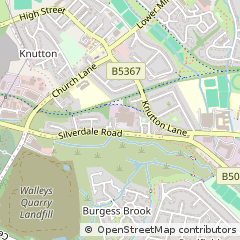 Map of Newcastle, Staffordshire