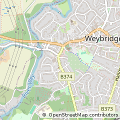 Map of Weybridge