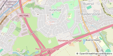 Map of Rochdale, Lancashire
