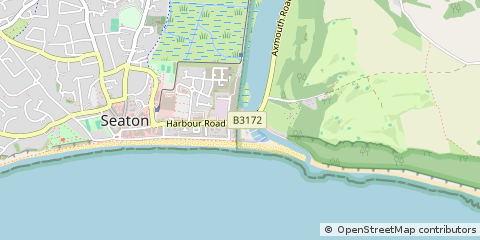 Map of Seaton, Devon