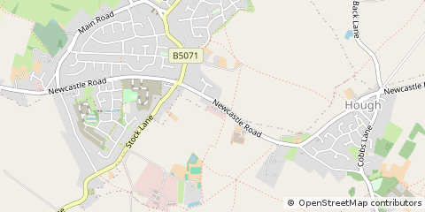 Map of Shavington, Cheshire