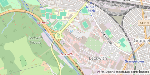 Map of Cardiff