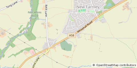 Map of Leeds, West Yorkshire
