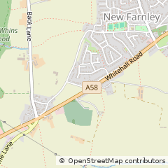 Map of Leeds, West Yorkshire