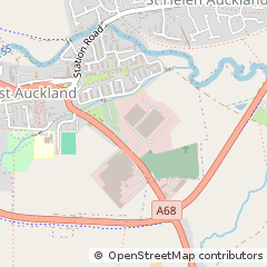 Map of West Auckland, County Durham