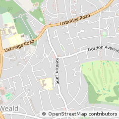 Map of Stanmore, Middlesex