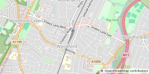 Map of Woodford Green