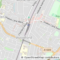 Map of Woodford Green