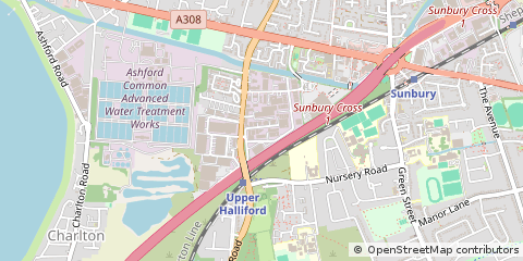 Map of Camberley, Surrey