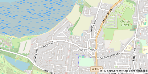 Map of Hayling Island