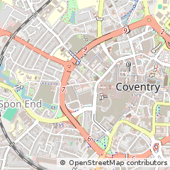 Map of Coventry, West Midlands