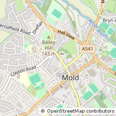 Map of Mold, Flintshire