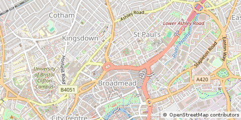 Map of Bristol, Avon
