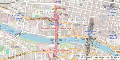 Map of Glasgow, City of Glasgow