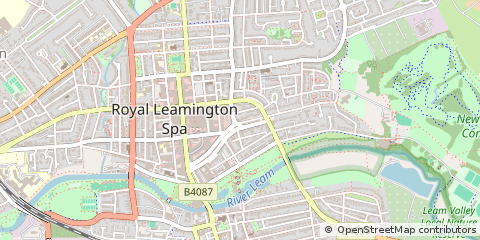 Map of Leamington SPA, Warwickshire