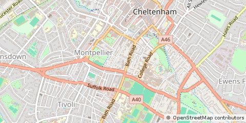 Map of Cheltenham, Carmarthenshire