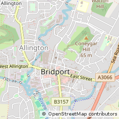 Map of Bridport, Dorset