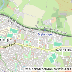 Map of Ivybridge, Devon