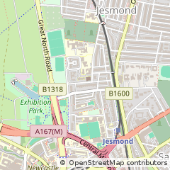 Map of Newcastle Upon Tyne