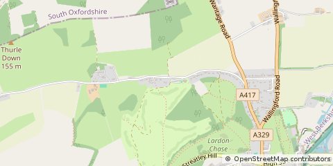 Map of Streatley-on-Thames, Berkshire