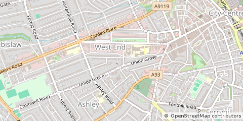 Map of Aberdeen