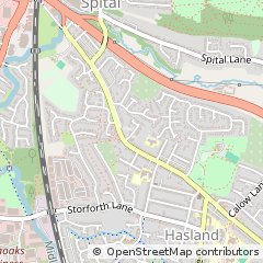 Map of Chesterfield, Derbyshire