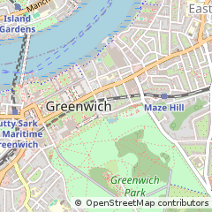 Map of Greenwich, London