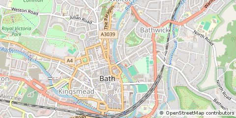 Map of Bath, Banes