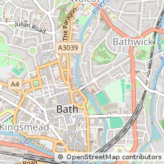Map of Bath, Banes