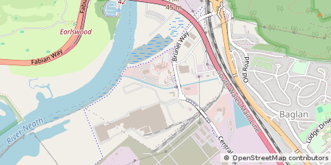 Map of Neath