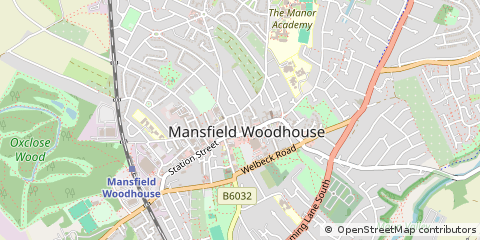 Map of Mansfield