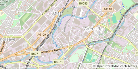 Map of Sheffield