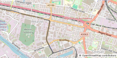 Map of Salford