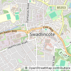 Map of Swadlincote