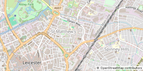 Map of Leicester