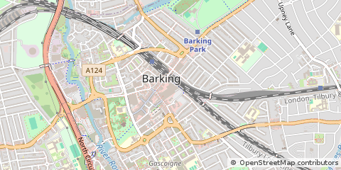 Map of Barking, Essex