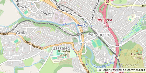 Map of Bassaleg, Newport