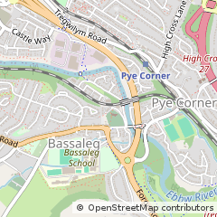 Map of Bassaleg, Newport