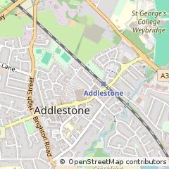 Map of Addlestone, Surrey