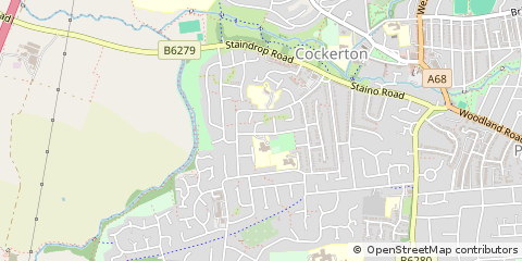 Map of Darlington, County Durham