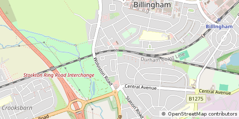 Map of Billingham