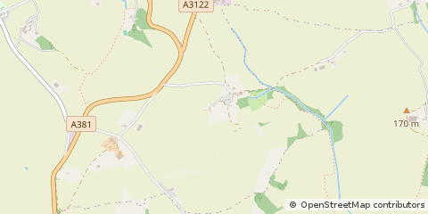 Map of Totnes, Devon