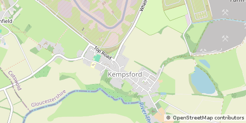 Map of Fairford, Gloucestershire