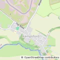 Map of Fairford, Gloucestershire