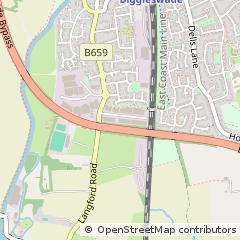 Map of Biggleswade, Bedfordshire