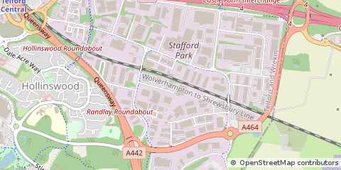 Map of Telford, Shropshire