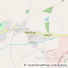 Map of Croughton, Northamptonshire